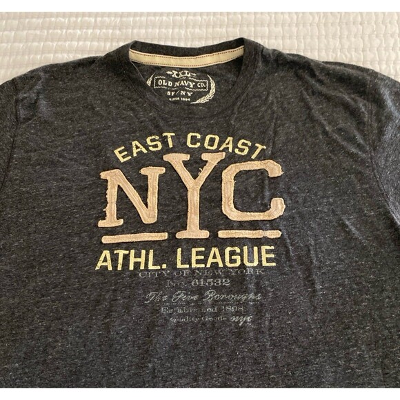 Old Navy EAST Coast NYC ATHLETIC LEAGUE shirt - Picture 2 of 4